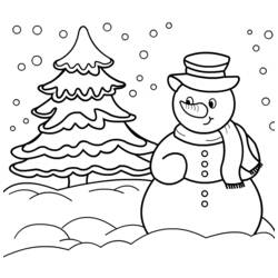 着色页: 雪人 (人物) #89164 - 免费可打印着色页