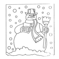 着色页: 雪人 (人物) #89177 - 免费可打印着色页