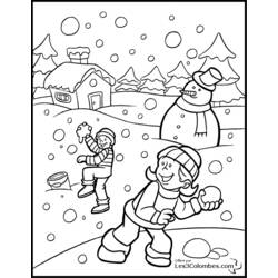 着色页: 雪人 (人物) #89178 - 免费可打印着色页