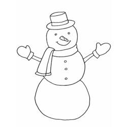 着色页: 雪人 (人物) #89182 - 免费可打印着色页