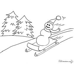 着色页: 雪人 (人物) #89189 - 免费可打印着色页