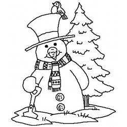 着色页: 雪人 (人物) #89215 - 免费可打印着色页