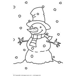 着色页: 雪人 (人物) #89346 - 免费可打印着色页