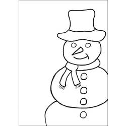 着色页: 雪人 (人物) #89354 - 免费可打印着色页