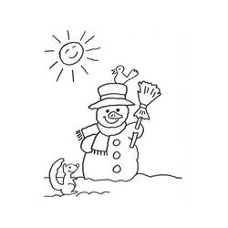 着色页: 雪人 (人物) #89369 - 免费可打印着色页