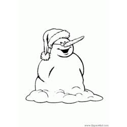 着色页: 雪人 (人物) #89373 - 免费可打印着色页