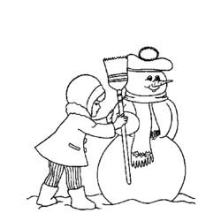 着色页: 雪人 (人物) #89417 - 免费可打印着色页