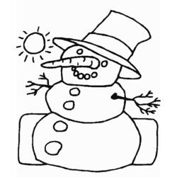 着色页: 雪人 (人物) #89451 - 免费可打印着色页