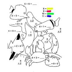 着色页: 加法魔法着色 - 免费可打印着色页