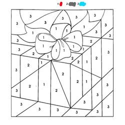 着色页: 圣诞魔法涂色 (按数字着色) #200728 - 免费可打印着色页