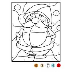 着色页: 圣诞魔法涂色 (按数字着色) #200730 - 免费可打印着色页