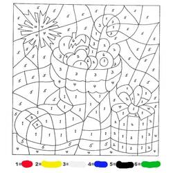 着色页: 圣诞魔法涂色 (按数字着色) #200739 - 免费可打印着色页