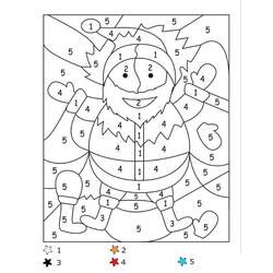 着色页: 圣诞魔法涂色 (按数字着色) #200745 - 免费可打印着色页