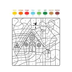 着色页: 圣诞魔法涂色 (按数字着色) #200746 - 免费可打印着色页