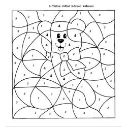 着色页: 按数字涂色 (按数字着色) #125525 - 免费可打印着色页