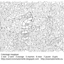 着色页: 按数字涂色 - 免费可打印着色页