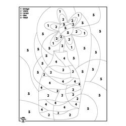 着色页: 花朵按数字着色 (按数字着色) #177993 - 免费可打印着色页