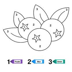 着色页: 水果按数字着色 (按数字着色) #178015 - 免费可打印着色页