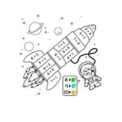 着色页: 一年级魔法涂色 (按数字着色) #178225 - 免费可打印着色页