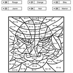 着色页: 一年级魔法涂色 (按数字着色) #178227 - 免费可打印着色页