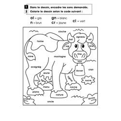 着色页: 一年级魔法涂色 (按数字着色) #178285 - 免费可打印着色页