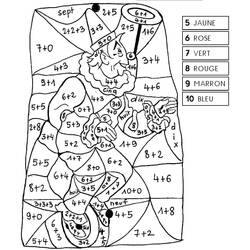 着色页: 一年级魔法涂色 (按数字着色) #178286 - 免费可打印着色页