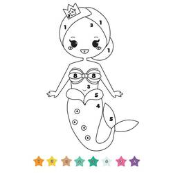 着色页: 二年级魔法涂色 (按数字着色) #178332 - 免费可打印着色页