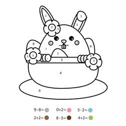 着色页: 二年级魔法涂色 (按数字着色) #178333 - 免费可打印着色页