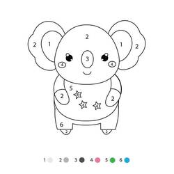 着色页: 二年级魔法涂色 (按数字着色) #178336 - 免费可打印着色页