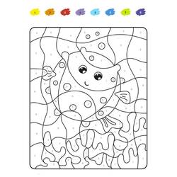 着色页: 二年级魔法涂色 (按数字着色) #178347 - 免费可打印着色页