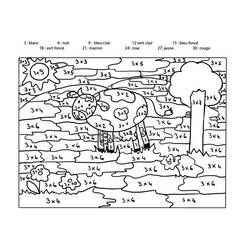 着色页: 二年级魔法涂色 (按数字着色) #178359 - 免费可打印着色页
