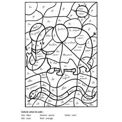 着色页: 四年级魔法涂色 (按数字着色) #178388 - 免费可打印着色页