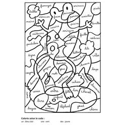 着色页: 四年级魔法涂色 (按数字着色) #178392 - 免费可打印着色页