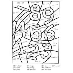 着色页: 四年级魔法涂色 (按数字着色) #178394 - 免费可打印着色页