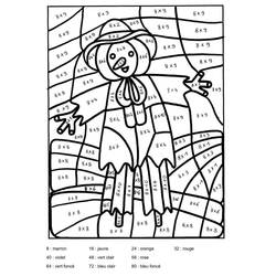 着色页: 四年级魔法涂色 (按数字着色) #178402 - 免费可打印着色页