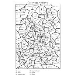 着色页: 五年级魔法涂色 (按数字着色) #193209 - 免费可打印着色页