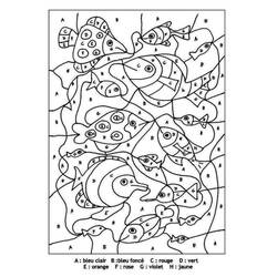着色页: 五年级魔法涂色 (按数字着色) #193210 - 免费可打印着色页