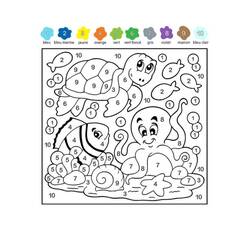 着色页: 五年级魔法涂色 (按数字着色) #193226 - 免费可打印着色页