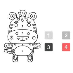 着色页: 幼儿园魔法涂色 (按数字着色) #201537 - 免费可打印着色页