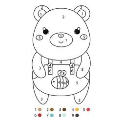 着色页: 幼儿园魔法涂色 (按数字着色) #201547 - 免费可打印着色页