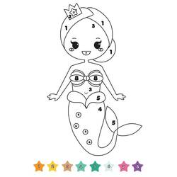 着色页: 幼儿园魔法涂色 (按数字着色) #201553 - 免费可打印着色页