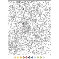 着色页: 魔法困难 (按数字着色) #216647 - 免费可打印着色页