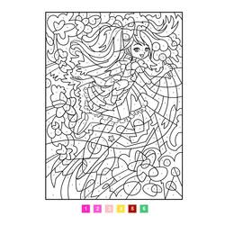 着色页: 魔法困难 (按数字着色) #216660 - 免费可打印着色页