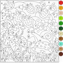 着色页: 魔法困难 (按数字着色) #216666 - 免费可打印着色页