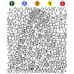 着色页: 魔法困难 (按数字着色) #216668 - 免费可打印着色页