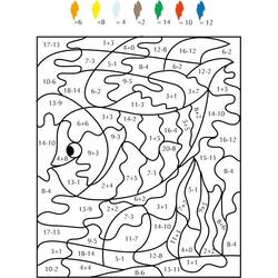 着色页: 魔法减法 - 免费可打印着色页