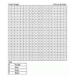 着色页: Minecraft按数字着色 (按数字着色) #177932 - 免费可打印着色页