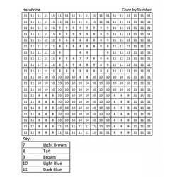 着色页: Minecraft按数字着色 (按数字着色) #177934 - 免费可打印着色页