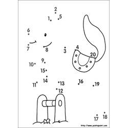 着色页: 点对点着色 (按数字着色) #125946 - 免费可打印着色页