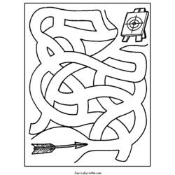 着色页: 迷宫 (教育的) #126501 - 免费可打印着色页